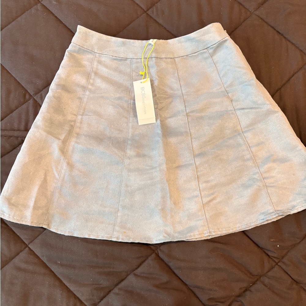 BCBGeneration Light Gray Skater Skirt